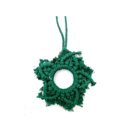 Colgante Estrella Macrame Verde Rustica