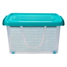 Caja Organizadora Ruedas 25 Litros Letras Cotidiana