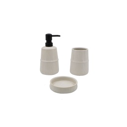 Set Accesorios de Baño Cotidiana Ceramica Neutro 3 u