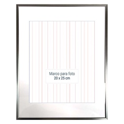 Marco Foto Borde Angosto 20x25 cm Plata M+design