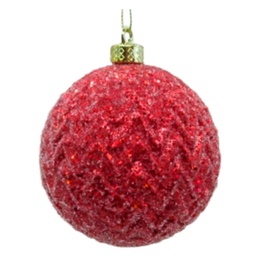 Esfera Glitter Rojo 8 cm Cotidiana