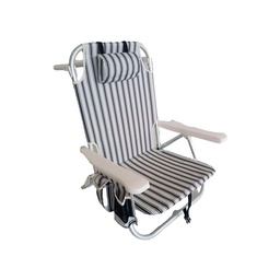 Silla Playa Alum Cool Plus Raya Negra Outzen