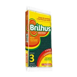 Esponja Brilhus Multiuso x3