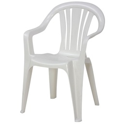 Silla Apilable Garden Life Natal Blanco