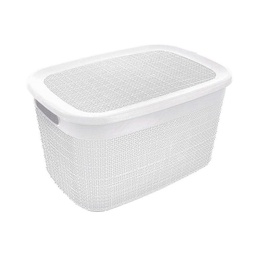 Caja Organizadora Yute C/t 5.3lt Blanca