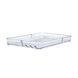 Organizador Cajon 3 Div Transparente 27X18x3 cm Nitronplast