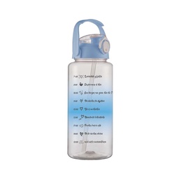 Botella Motivacional C/tapa Azul 2000ml