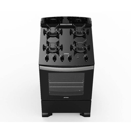 Cocina 56 cm Multigas Negra Atma