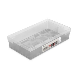 Organizador Cajón con 2 Divisores Cristal 35x20 cm