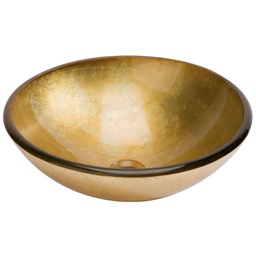Bacha Pan de Oro Cristal Dorada 42X42x14