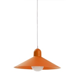 Colgante Pvc 1 Luzuz E27 15W Naranja