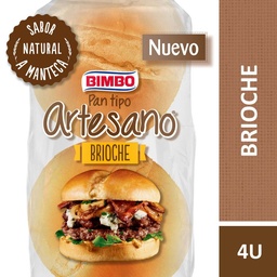 Pan Brioche de Hamburguesa Artesano ; 4u