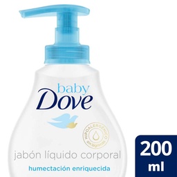 Jabón Líquido Corporal Baby Dove Humectación Enriquecida 200 ml